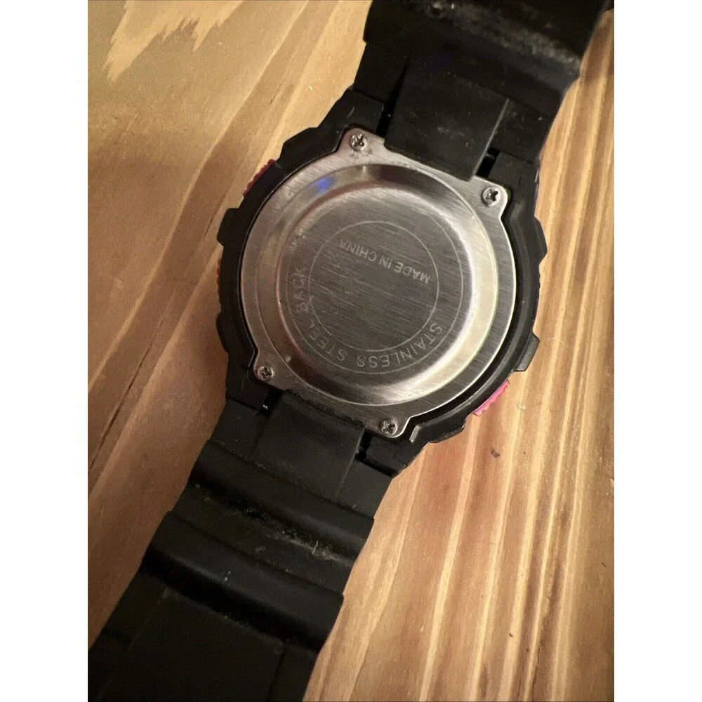 Unbranded Red And Black Modded Sports Watch screen protector on
